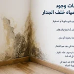 علامات وجود تسرب مياه خلف الجدار
